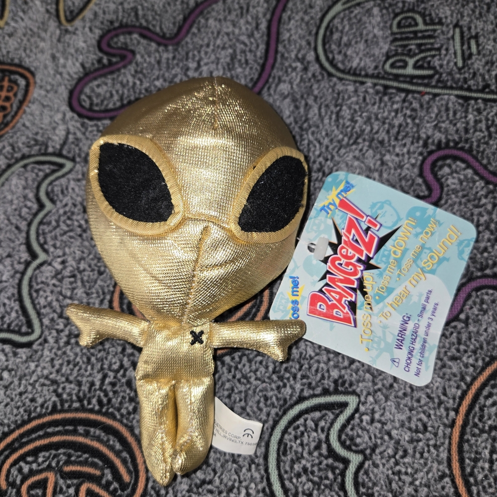 Alien Bangerz Toss Me Talking Alien Toy WORKS New With Tag 1997